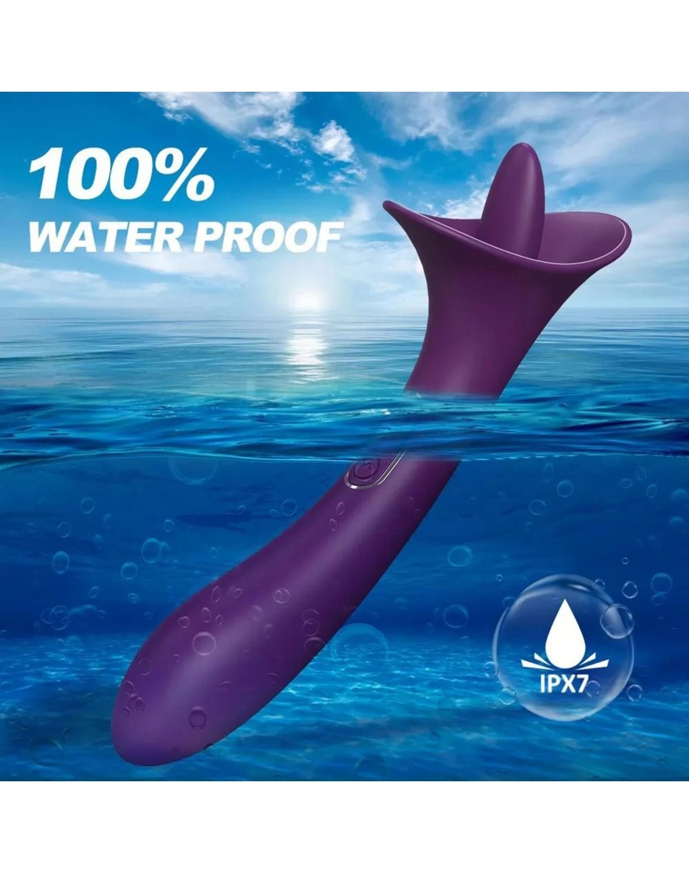 Çift Motorlu Hareketli Dil G-Spot & Klitoris Vibratör – USB Şarjlı ve Su Geçirmez
