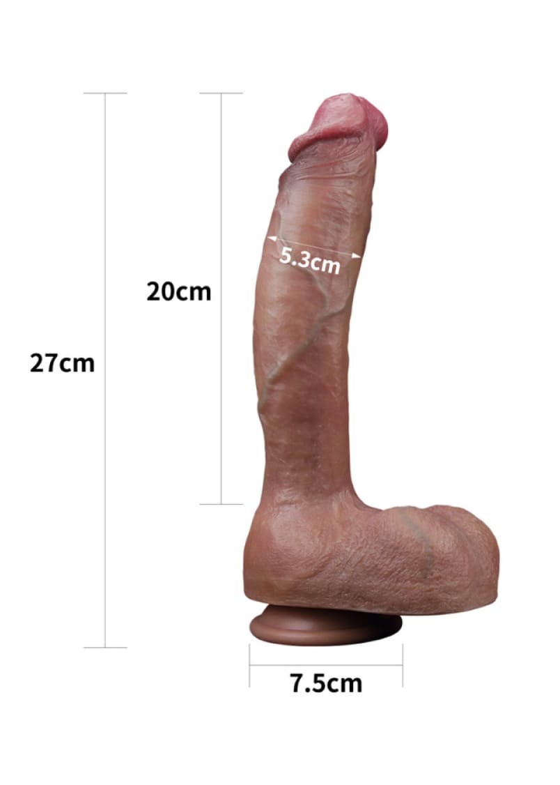 Ultra Gerçekçi Platin Silikon Dildo