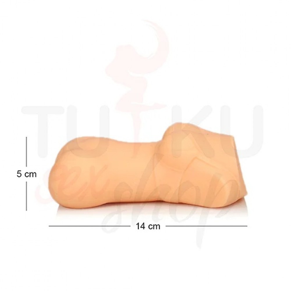 Vücut Şeklinde 14 cm Yapay Vajina Mastürbatör