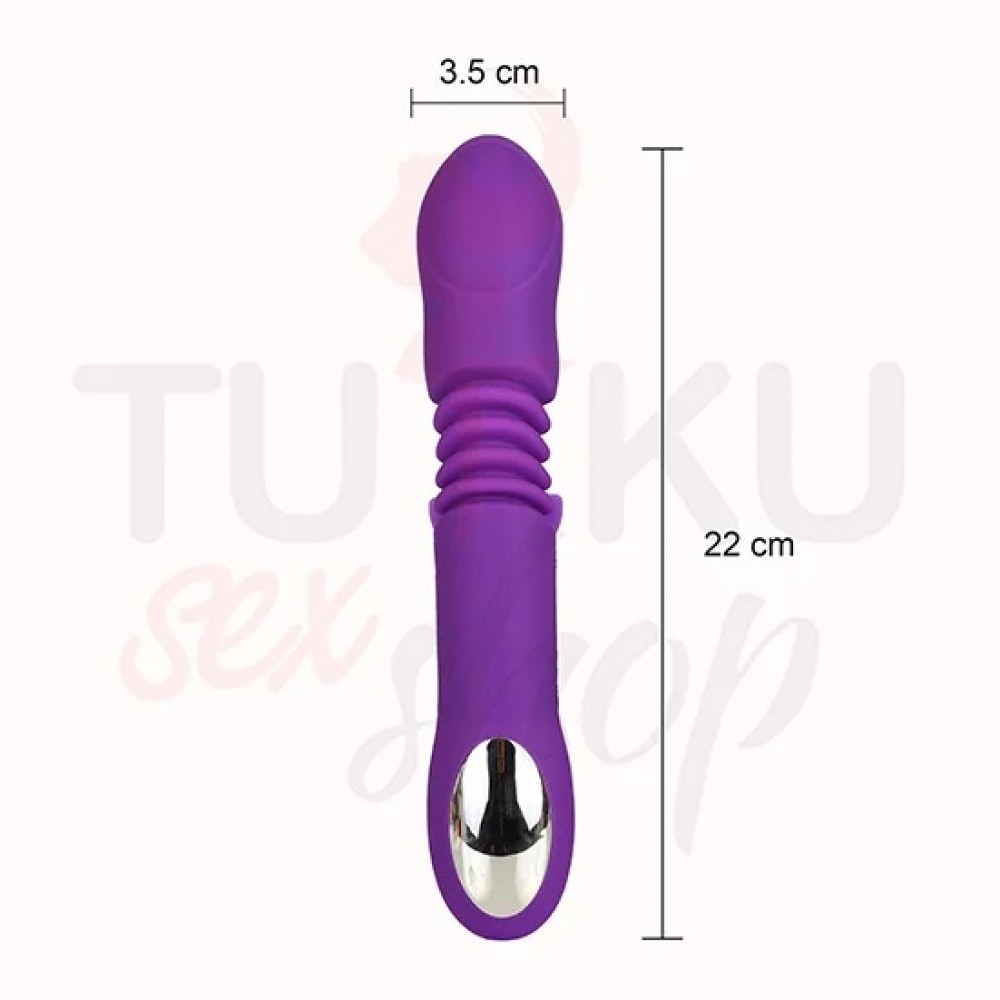 İleri Geri Hareketli 10 Modlu G-Spot & Klitoris Vibratör – Su Geçirmez ve USB Şarjlı
