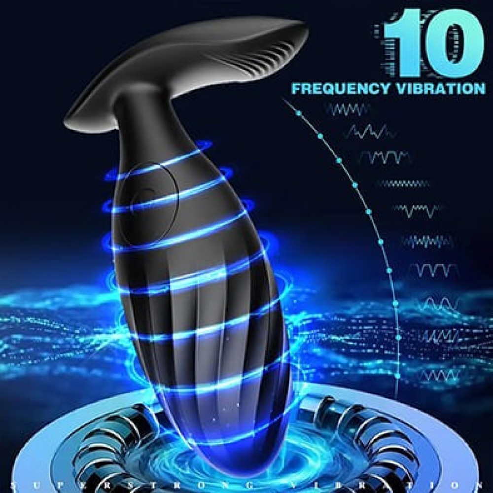 Uzaktan Kumandalı Şarjlı Anal ve Vajinal Titreşimli Vibratör – 10 Modlu Sessiz Uyarıcı