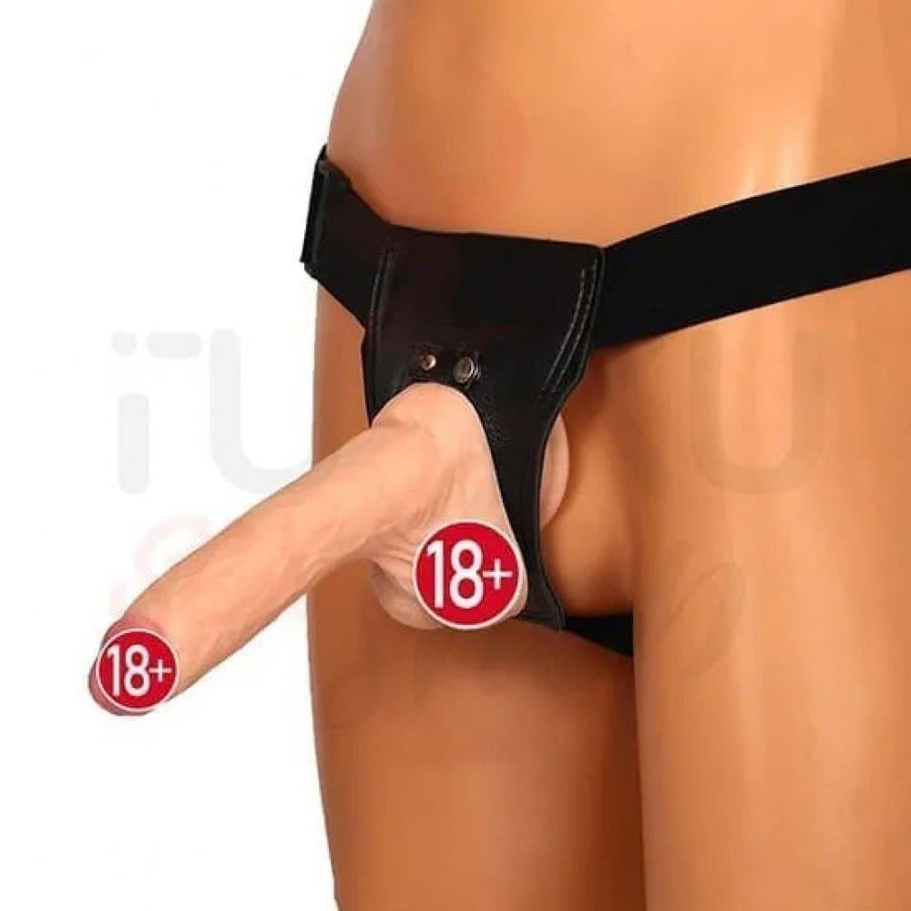 20 cm Kemerli Esnek Strapon Dildo – Gerçekçi Görünüm ve Doğal Doku