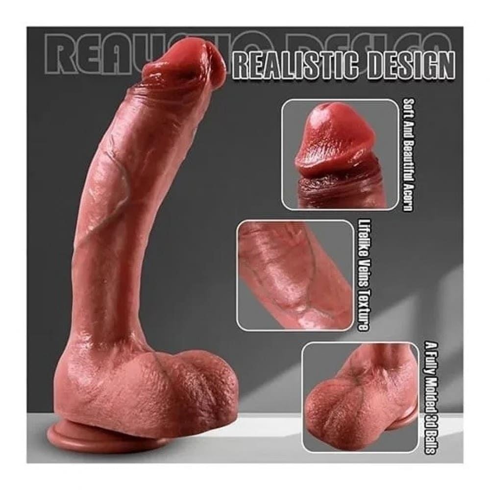 26 Cm Ultra Yumuşak Çift Katmanlı Realistik Dildo 