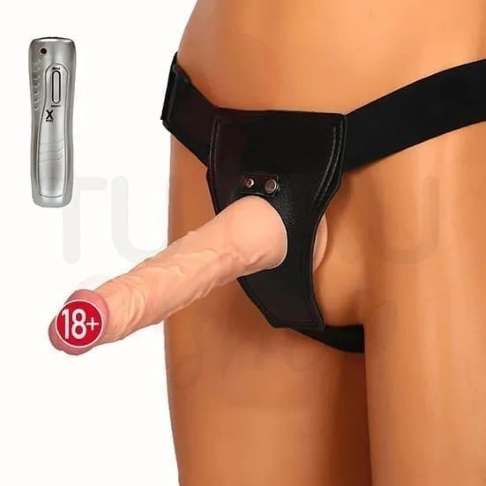 21 cm Titreşimli Testissiz Strapon – Uzun ve Gerçekçi Model