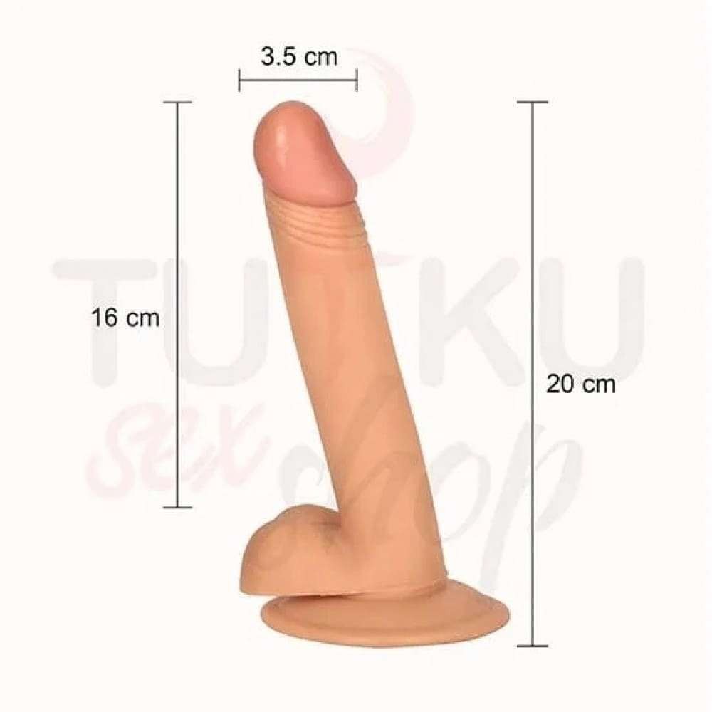 20 cm Pürüzsüz Dildo – Anal ve Vajinal Kullanıma Uygun