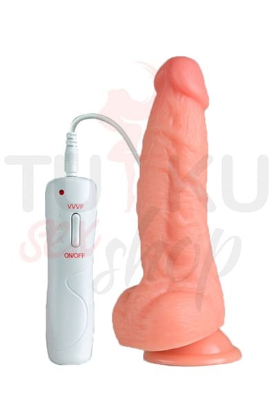 20 cm Kalın Gerçekçi 10 Fonksiyonlu Titreşimli Vibratör