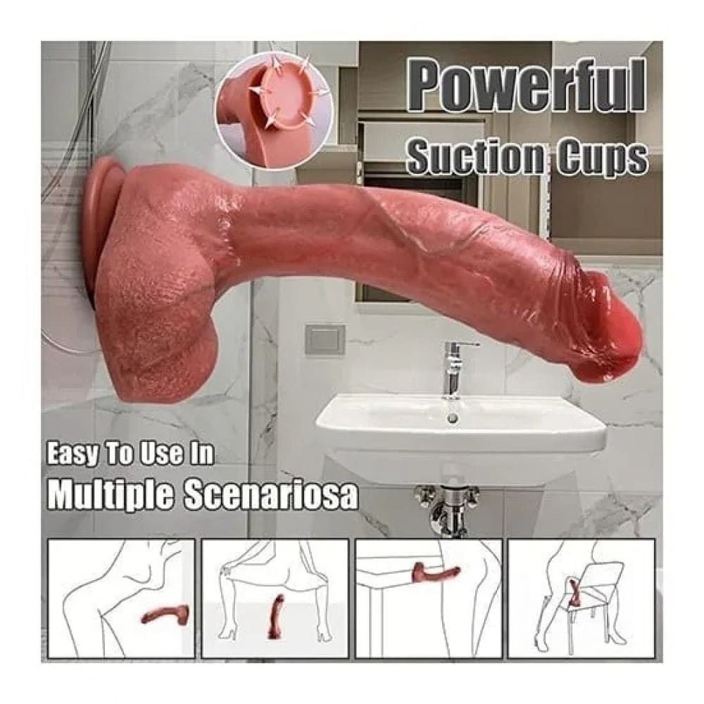 26 Cm Ultra Yumuşak Çift Katmanlı Realistik Dildo 