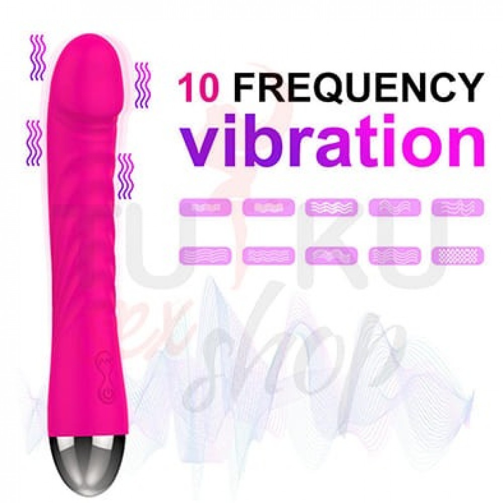 Rose Renkli G Noktası Uyarıcı Titreşimli Vibratör – 10 Modlu IPX7 Su Geçirmez