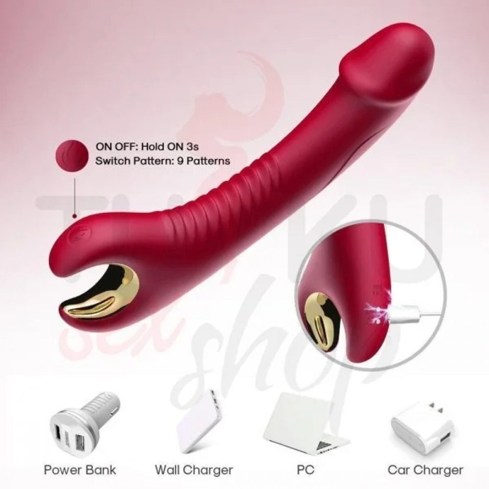 360° Rotasyonlu G-Spot Vibratörü – Çift Motorlu, Su Geçirmez ve Sessiz Tasarım