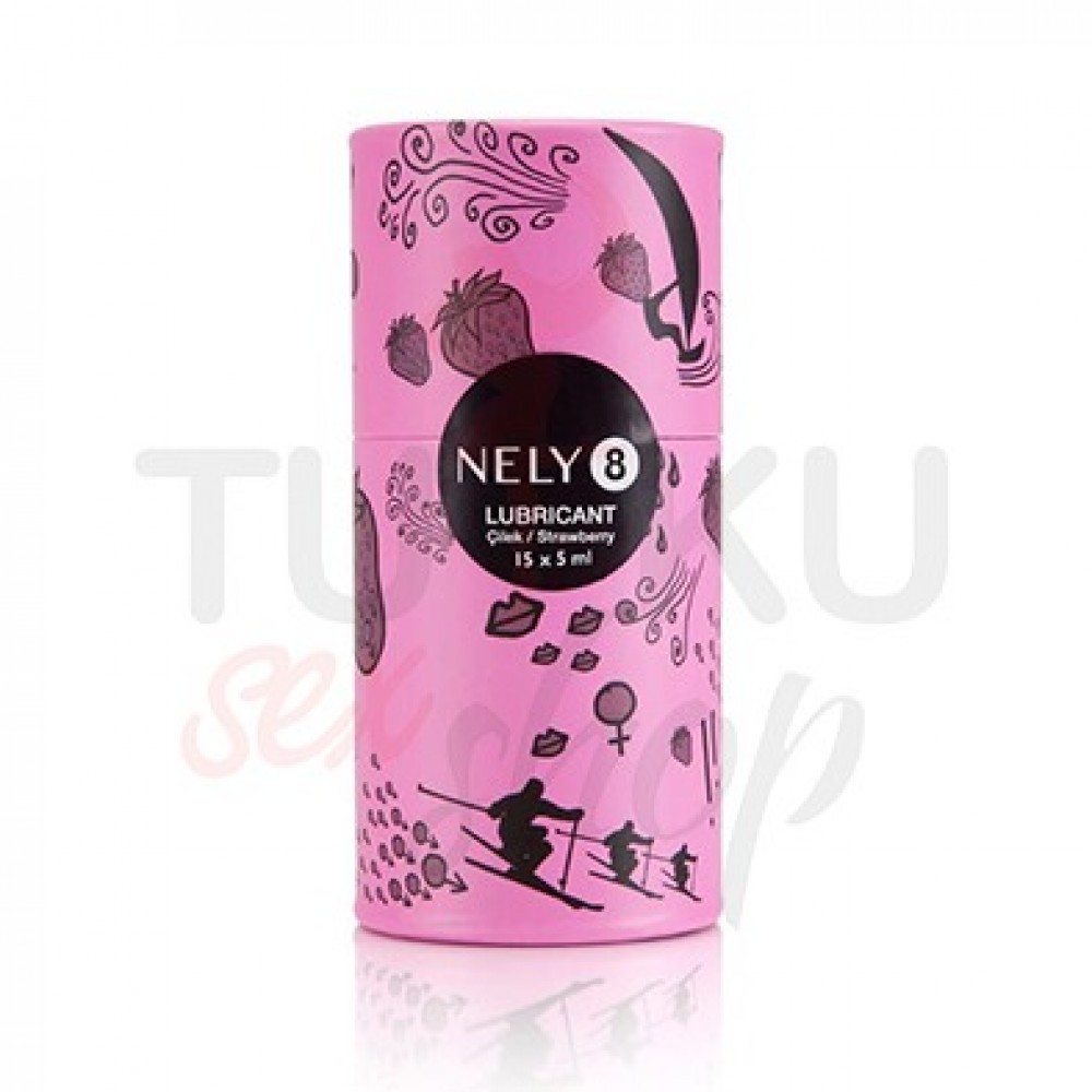 Nely Çilek Aromalı Kayganlaştırıcı Jel 15 x 5 ml