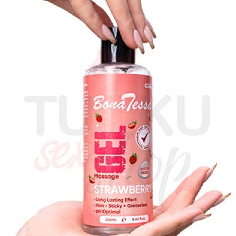 Bona Tessa Kayganlaştırıcı ve Masaj Yağı 250 ml Çilek Aromalı