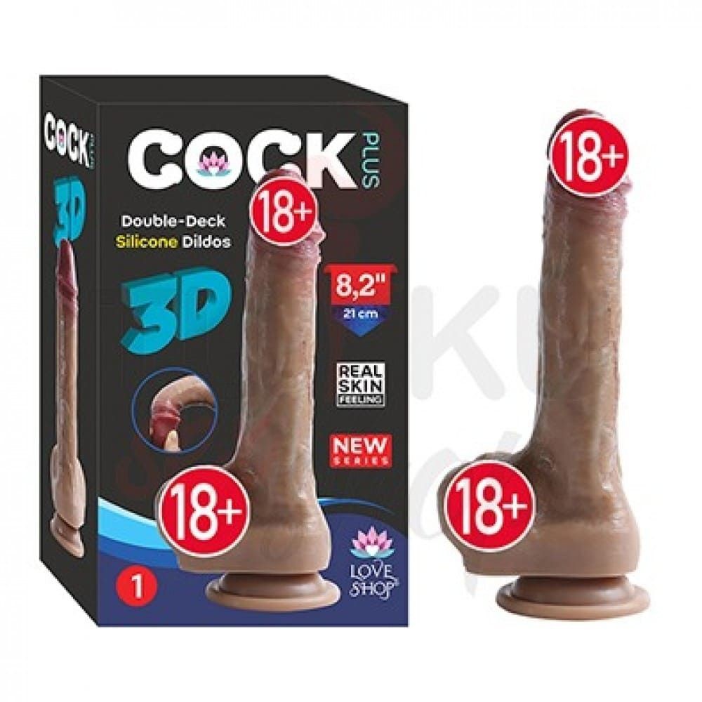 Ultra Yumuşak 22 cm Gerçekçi Dildo – Vantuzlu Damarlı Yapı