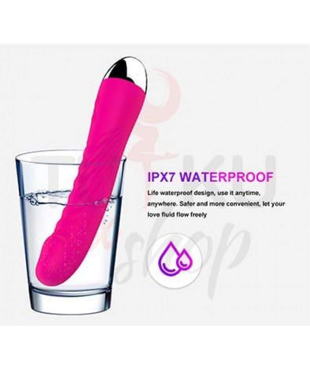 Rose Renkli G Noktası Uyarıcı Titreşimli Vibratör – 10 Modlu IPX7 Su Geçirmez