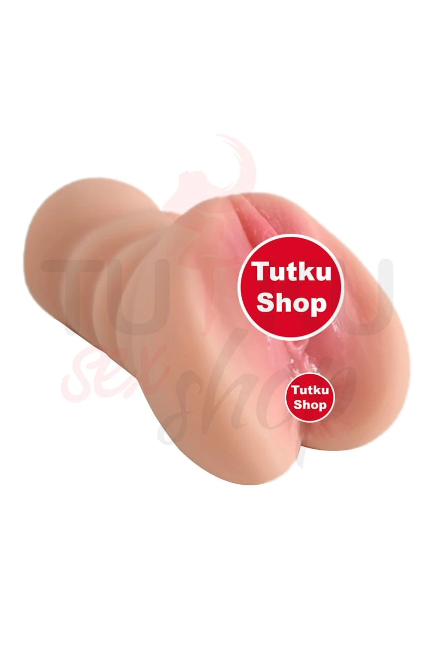 L-Join Mastürbatör 18 cm – Çift Girişli, Yumuşak Malzeme 