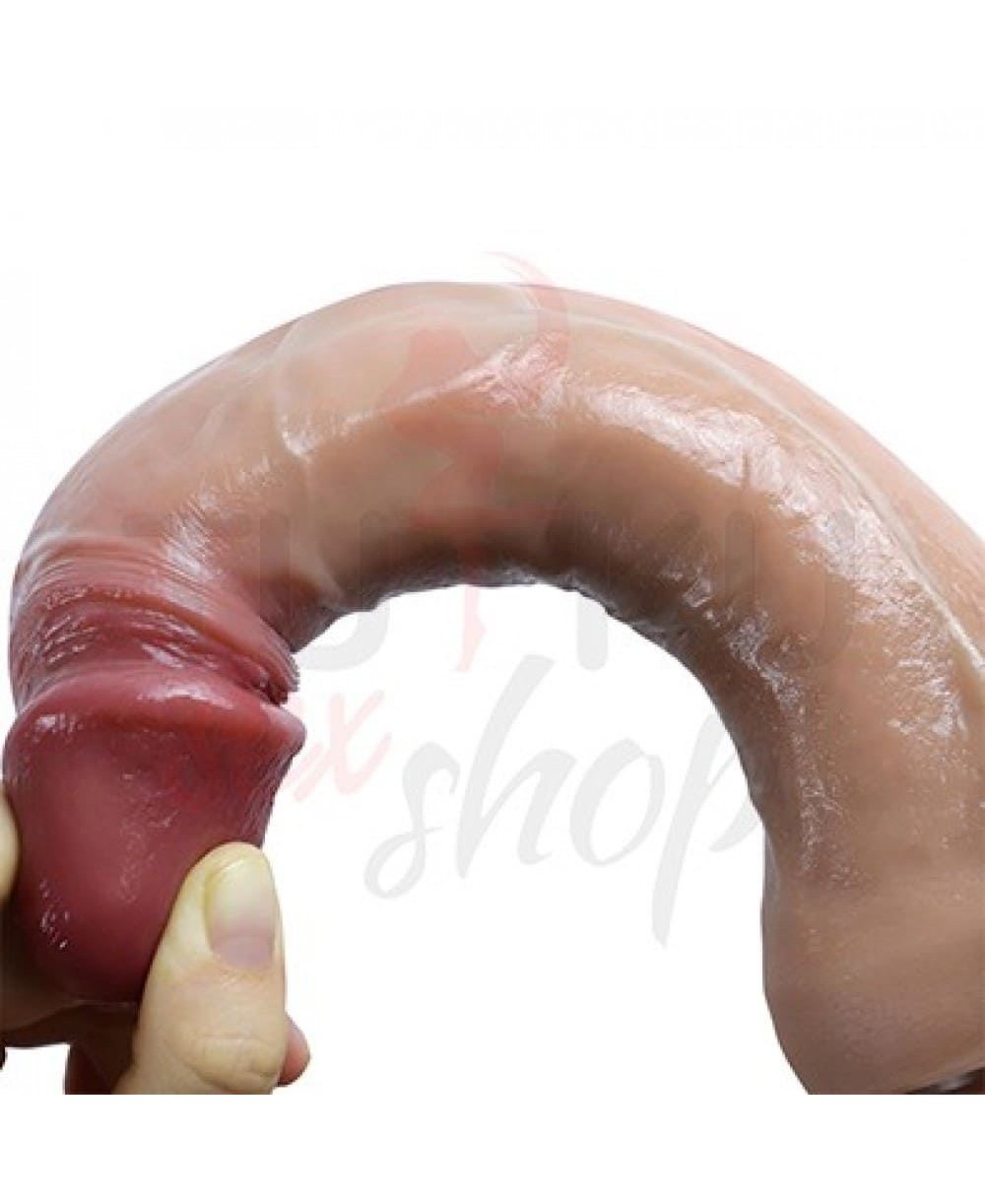 Ultra Yumuşak 22 cm Gerçekçi Dildo – Vantuzlu Damarlı Yapı