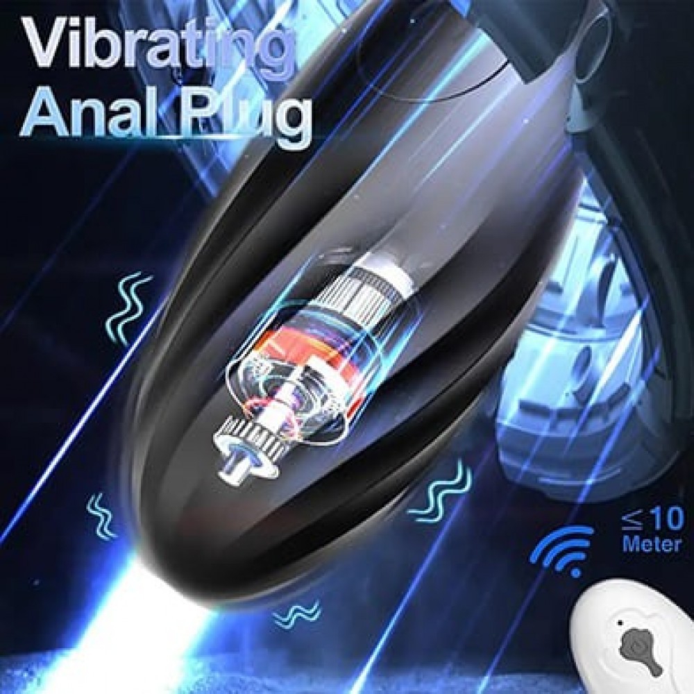 Uzaktan Kumandalı Şarjlı Anal ve Vajinal Titreşimli Vibratör – 10 Modlu Sessiz Uyarıcı