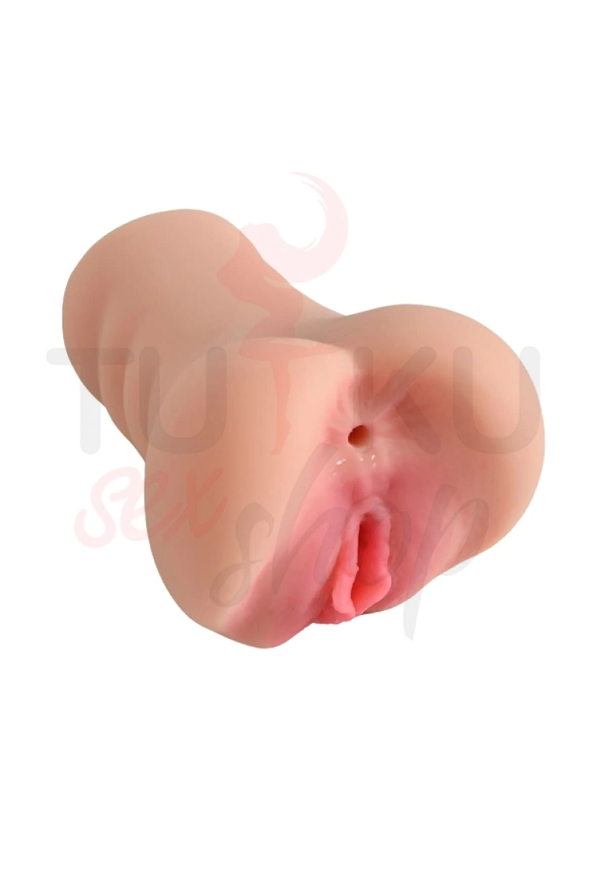 L-Join Mastürbatör 18 cm – Çift Girişli, Yumuşak Malzeme 