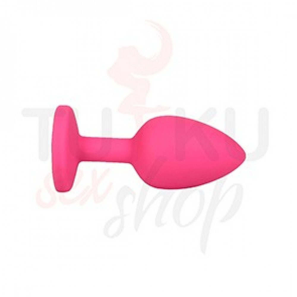 Pembe - Kristalli Silikon Anal Plug