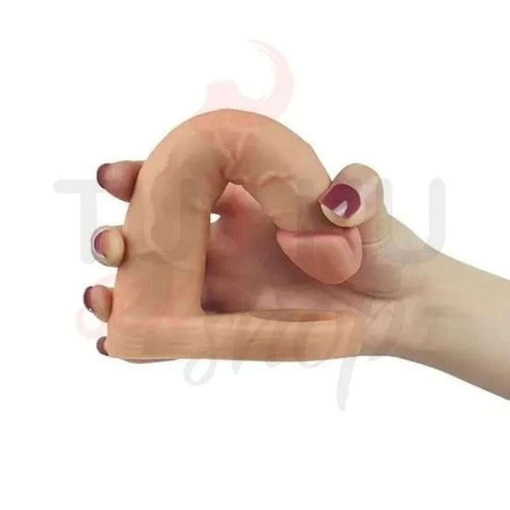 16 cm Halkalı Titreşimli Anal Dildo 