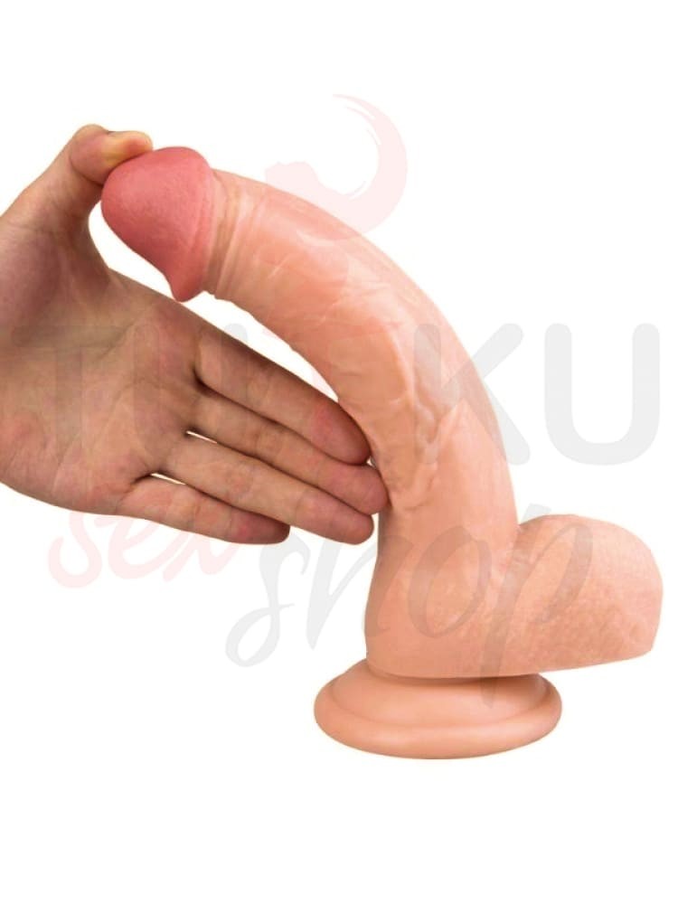 24 cm Vantuzlu Realistik Yapay Penis