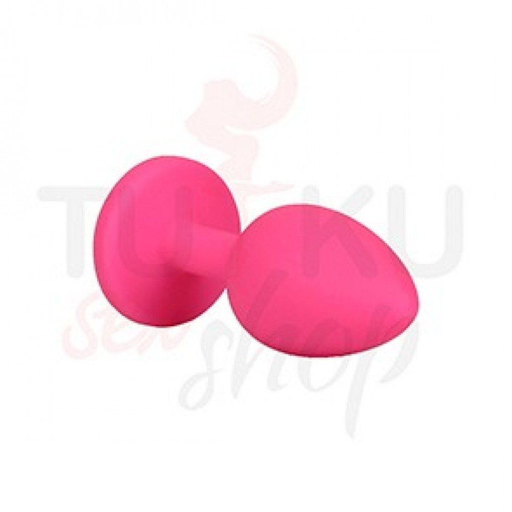 Pembe - Kristalli Silikon Anal Plug