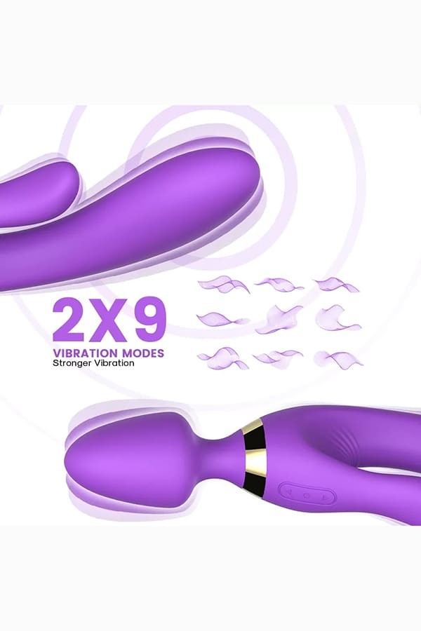 Wowyes Su Geçirmez Wand Massager 3 in 1 Vibratör 
