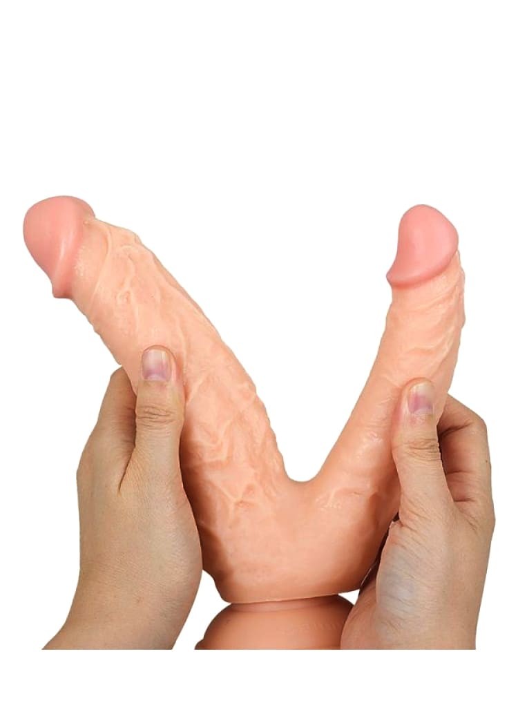 Ten Rengi Çift Taraflı Dildo