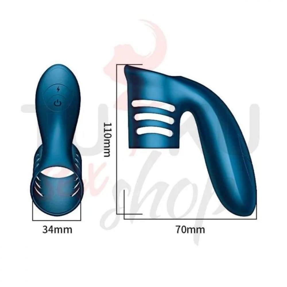 Şarjlı Su Geçirmez Güçlü Titreşimli Klitoris Uyarıcılı Penis Yüzüğü