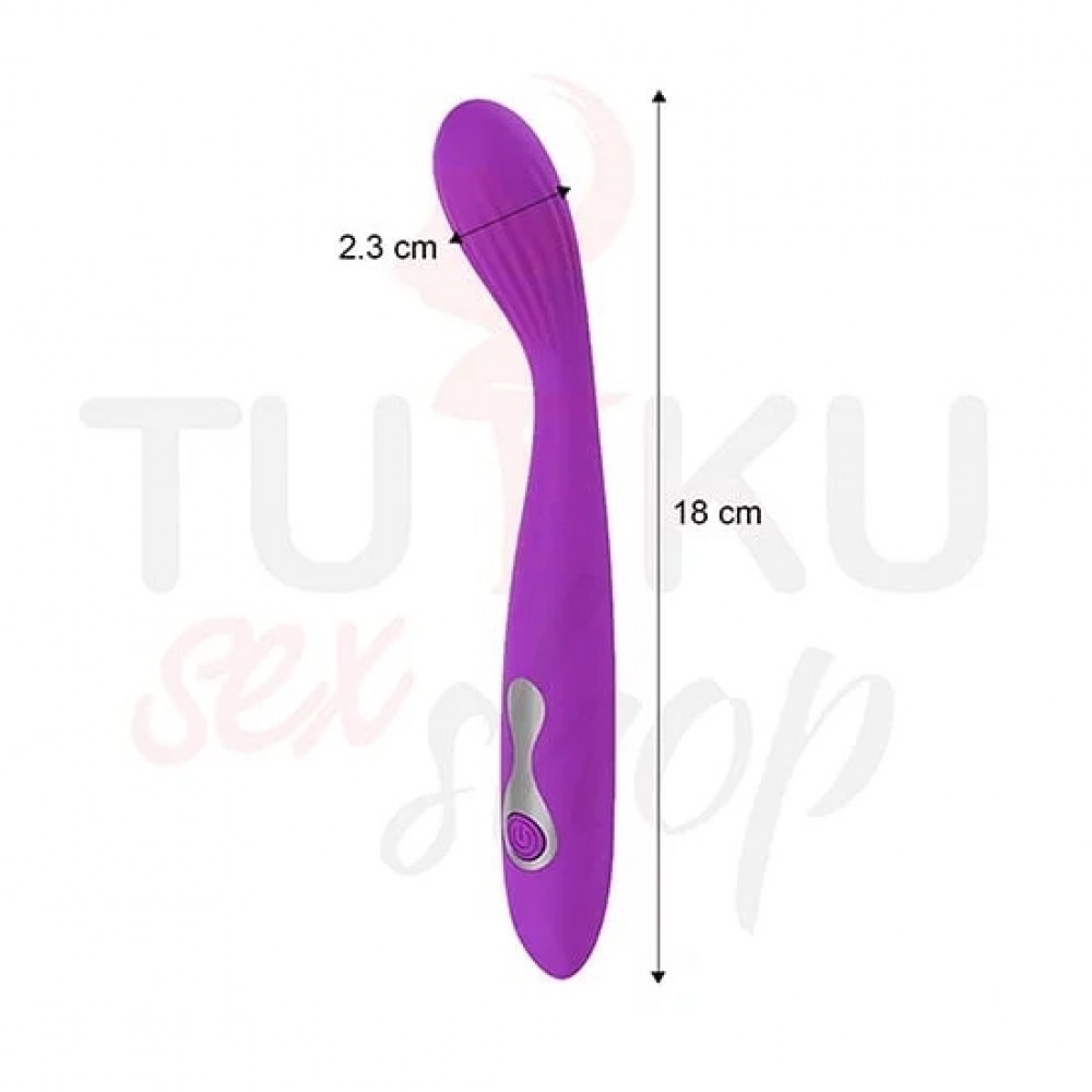 Eğimli Başlıklı Şarjlı G-Nokta Masaj Vibratörü 