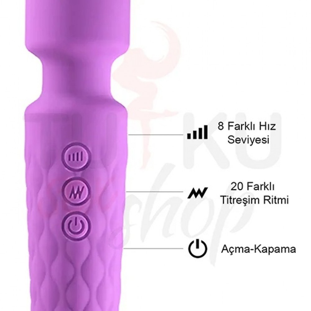 20 Modlu Göğüs & Klitoris Masaj Vibratörü – USB Şarjlı, Su Geçirmez ve Kadifemsi Silikon