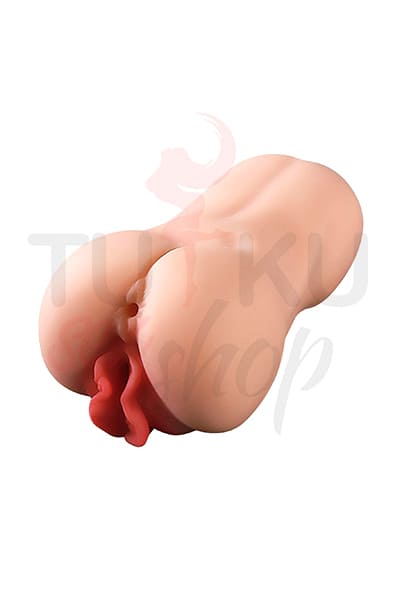 Poppy - Anal Vajina Çift Girişli Titreşimli Yapay Matürbatör