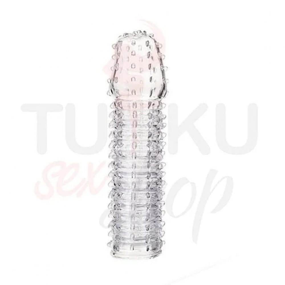 Şeffaf Esnek Tırtıklı Penis Kılıfı