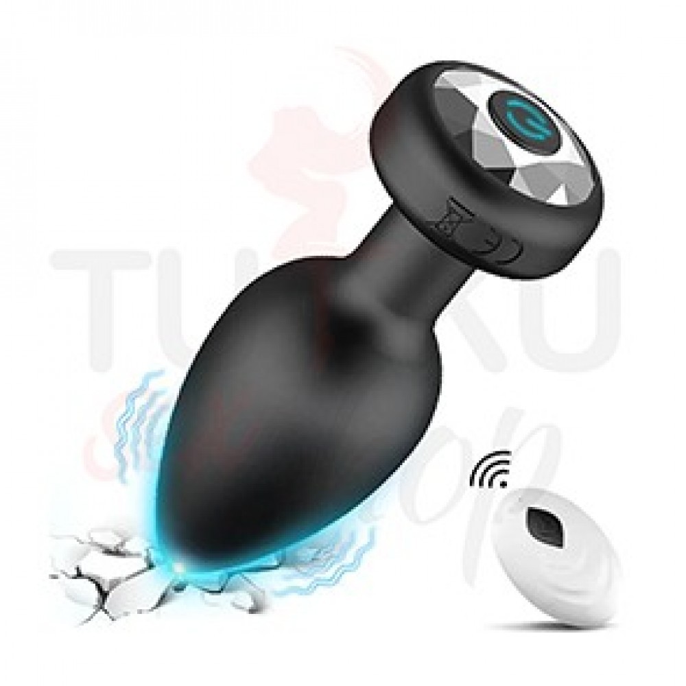 Kablosuz Kumandalı Şarjlı Anal Plug – 10 Modlu Titreşimli Silikon Tıkaç