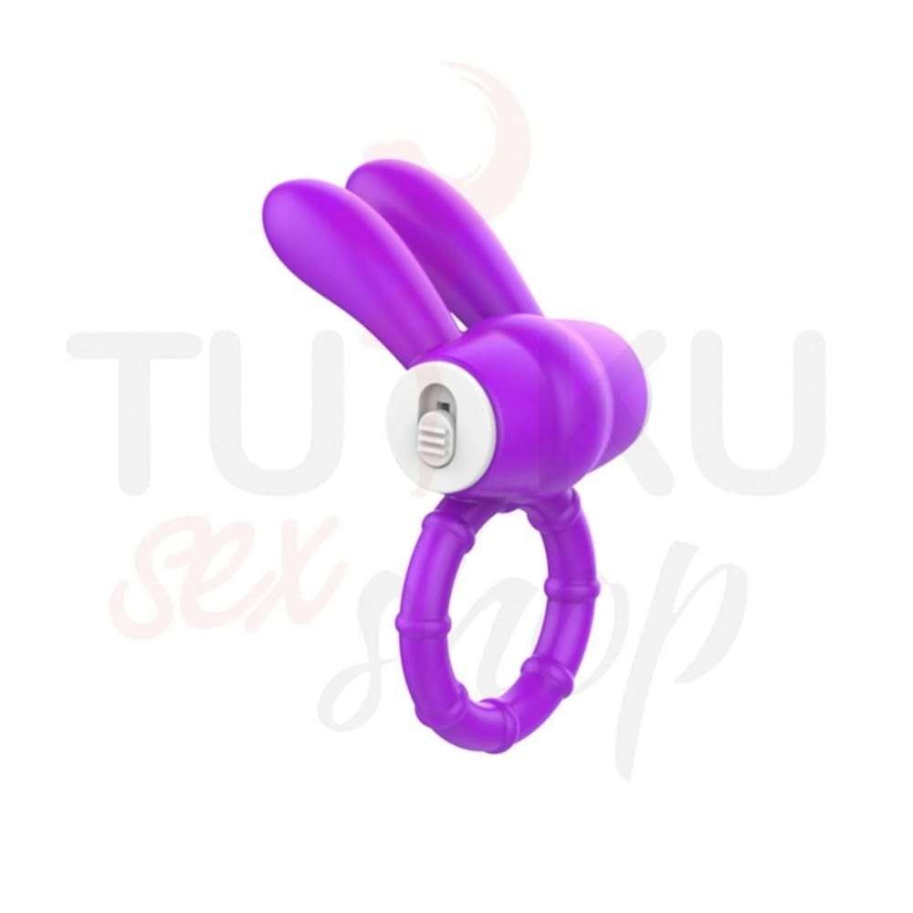 Tavşan Başlıklı Titreşimli Penis Halkası