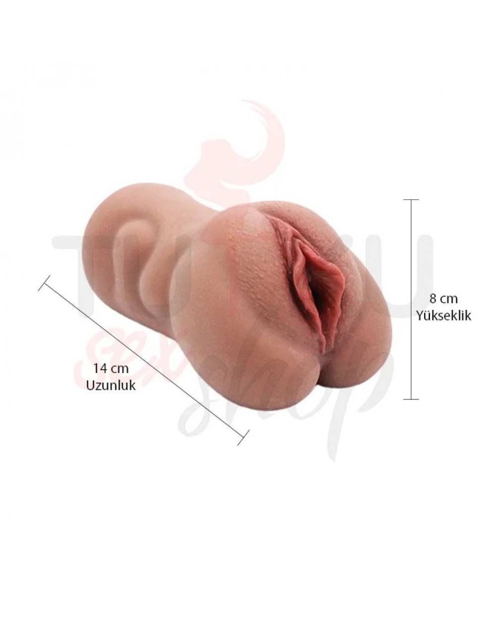 Realistik 14 cm Yapay Vajina Mastürbatör