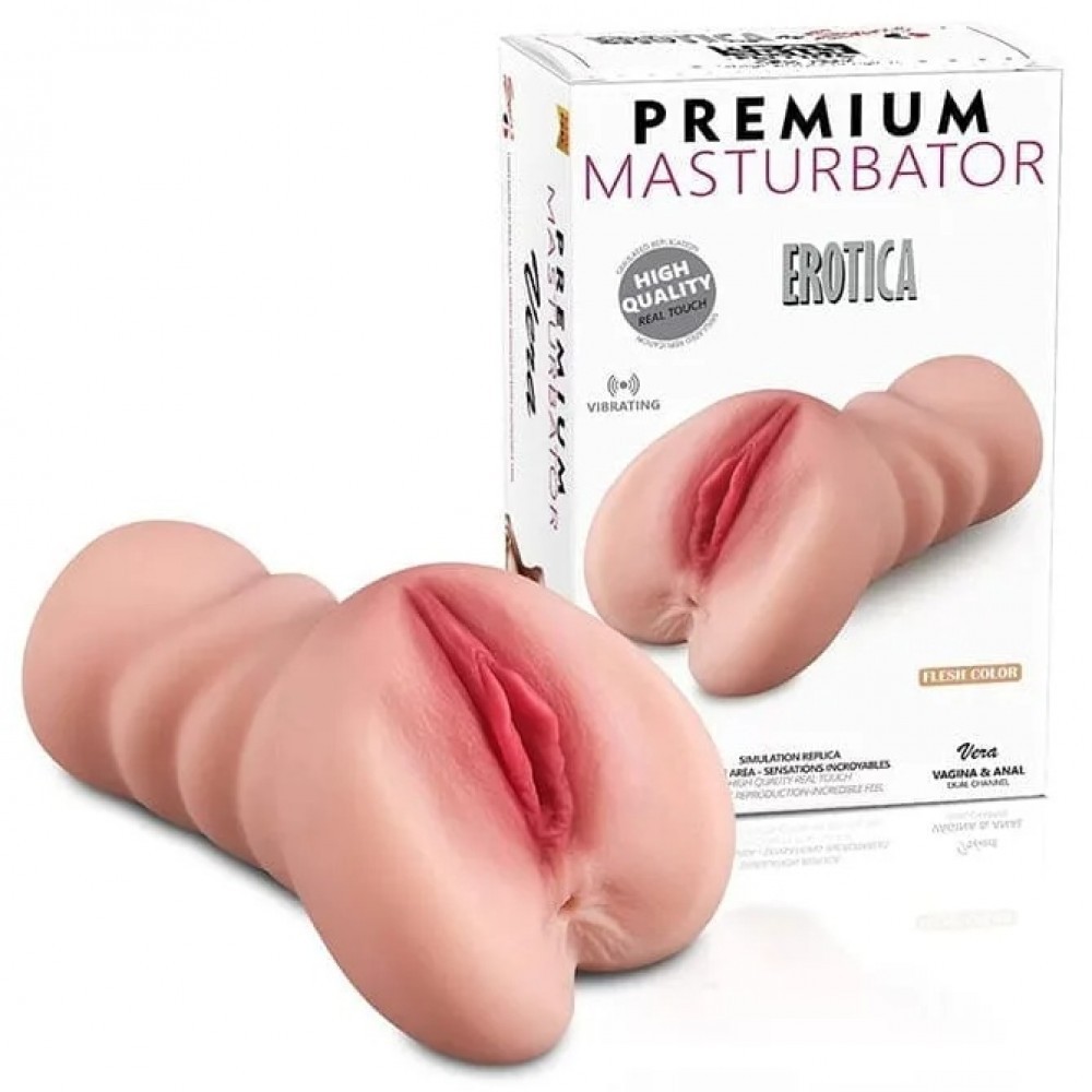 Gerçek Dokuda Anal & Vajina Girişli Çift Tünel Mastürbatör