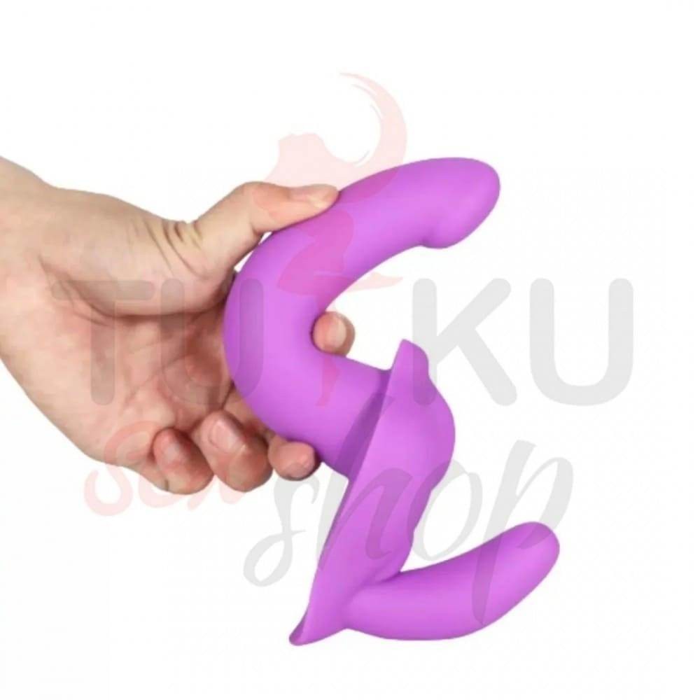 Yumuşak Çift Taraflı Strapon Dildo – Esnek ve Partner Uyumlu