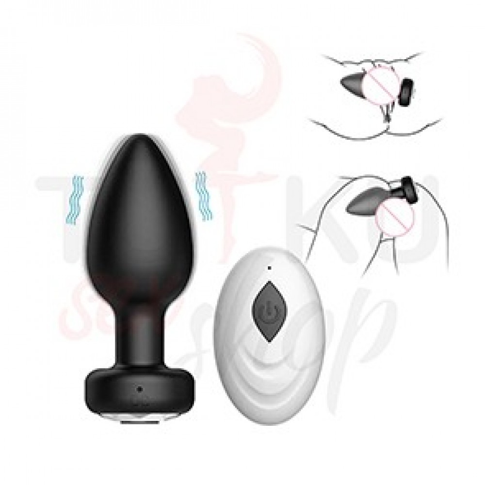 Kablosuz Kumandalı Şarjlı Anal Plug – 10 Modlu Titreşimli Silikon Tıkaç
