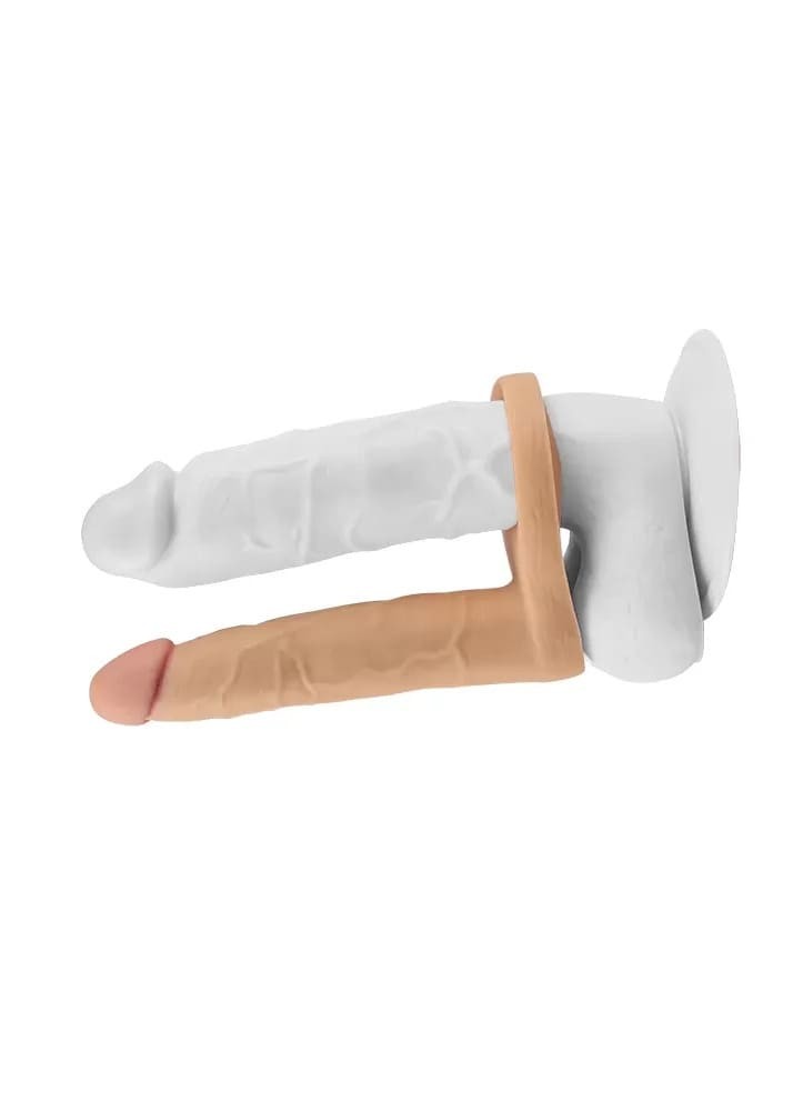 16 cm Halkalı Titreşimli Anal Dildo 