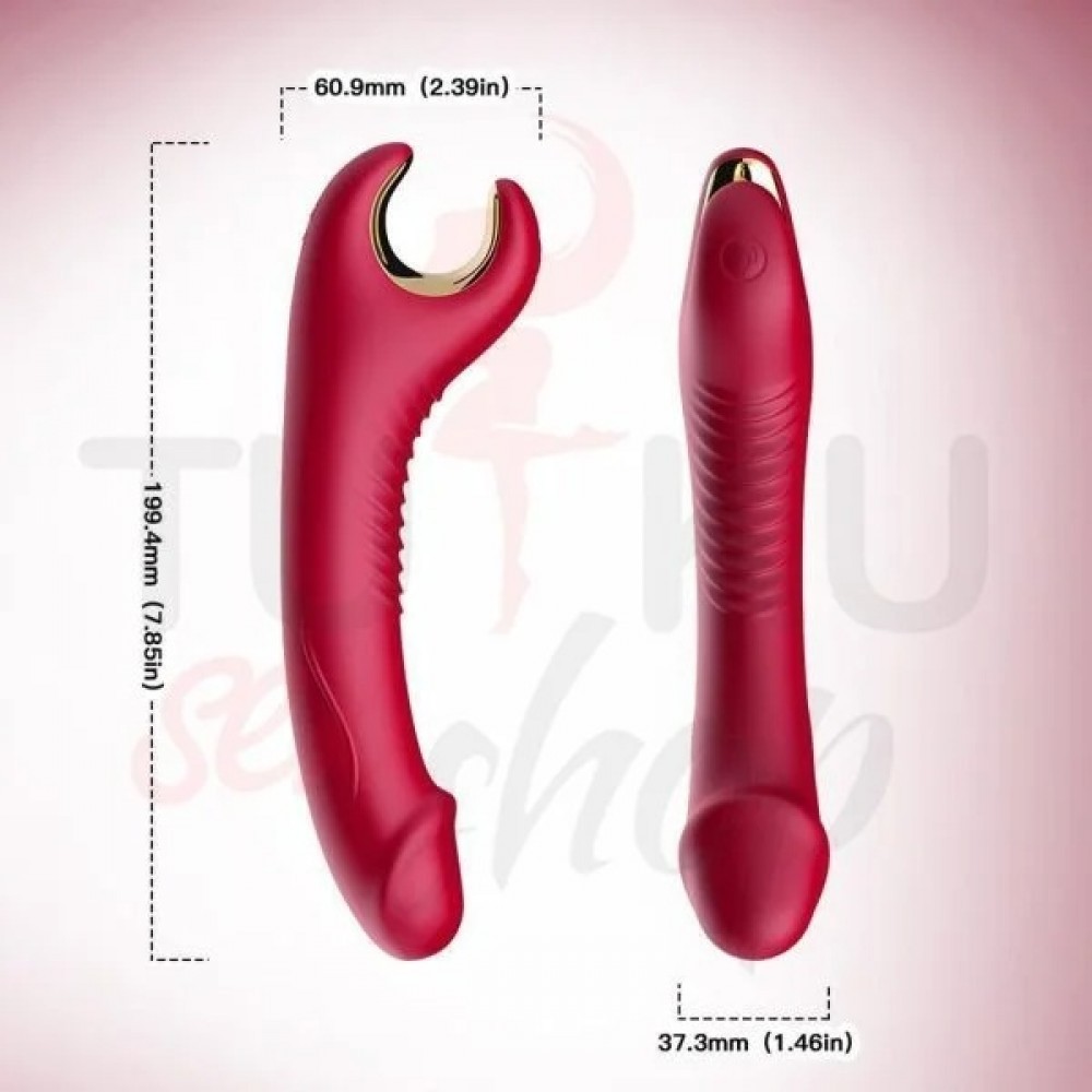 360° Rotasyonlu G-Spot Vibratörü – Çift Motorlu, Su Geçirmez ve Sessiz Tasarım
