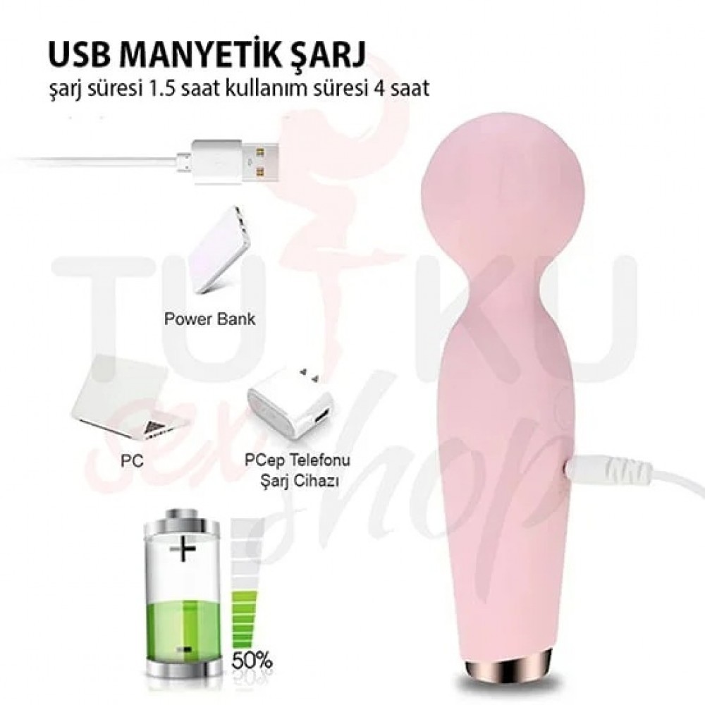 Mini Şarjlı Klitoris Masaj Vibratörü 