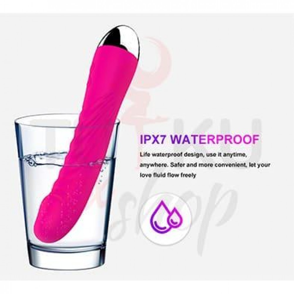 Rose Renkli G Noktası Uyarıcı Titreşimli Vibratör – 10 Modlu IPX7 Su Geçirmez