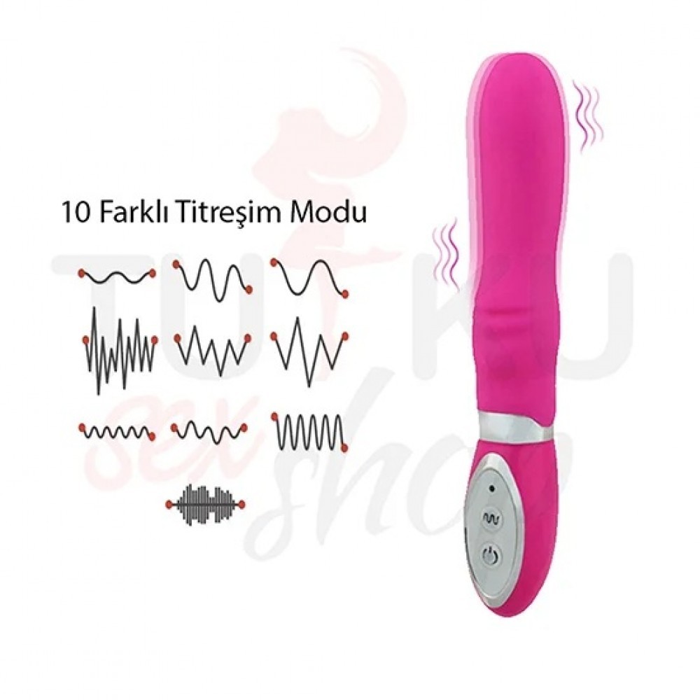 Big Finger 10 Hızlı Silikon Vibratör – İnce ve Sessiz Tasarım