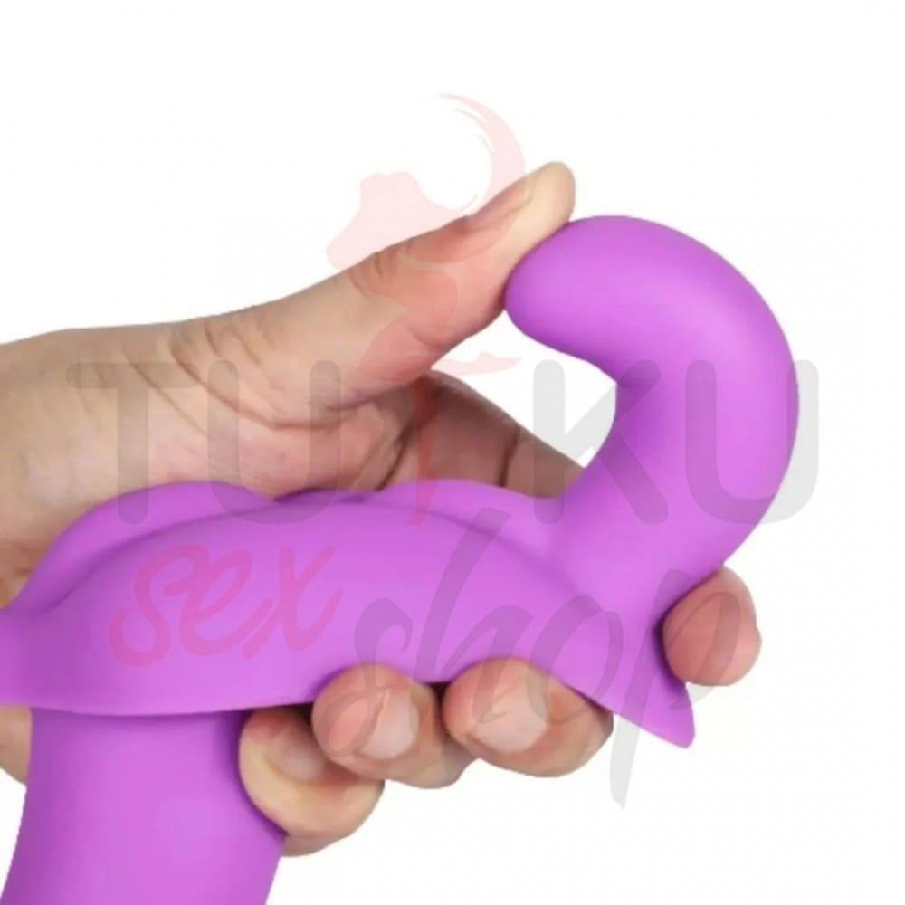 Yumuşak Çift Taraflı Strapon Dildo – Esnek ve Partner Uyumlu
