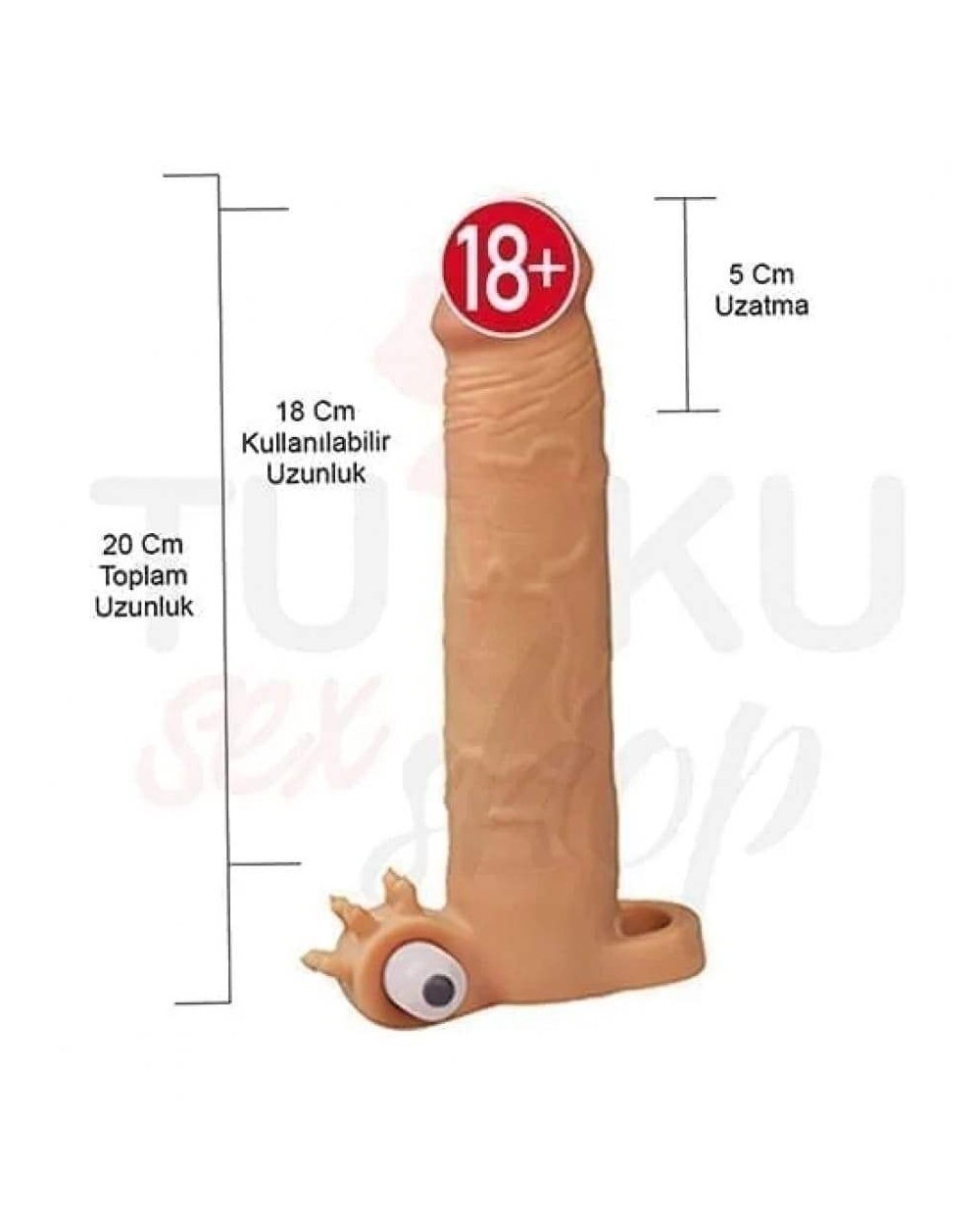 Titreşimli 5 cm Uzatmalı Kılıf