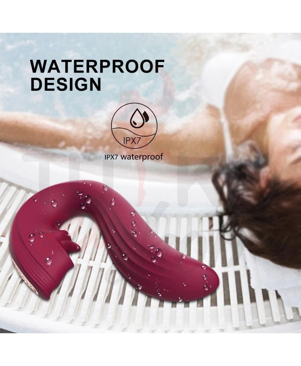 2’si 1 Arada G-Spot & Klitoris Dil Vibratörü – 45° Ayarlanabilir Başlık, Su Geçirmez