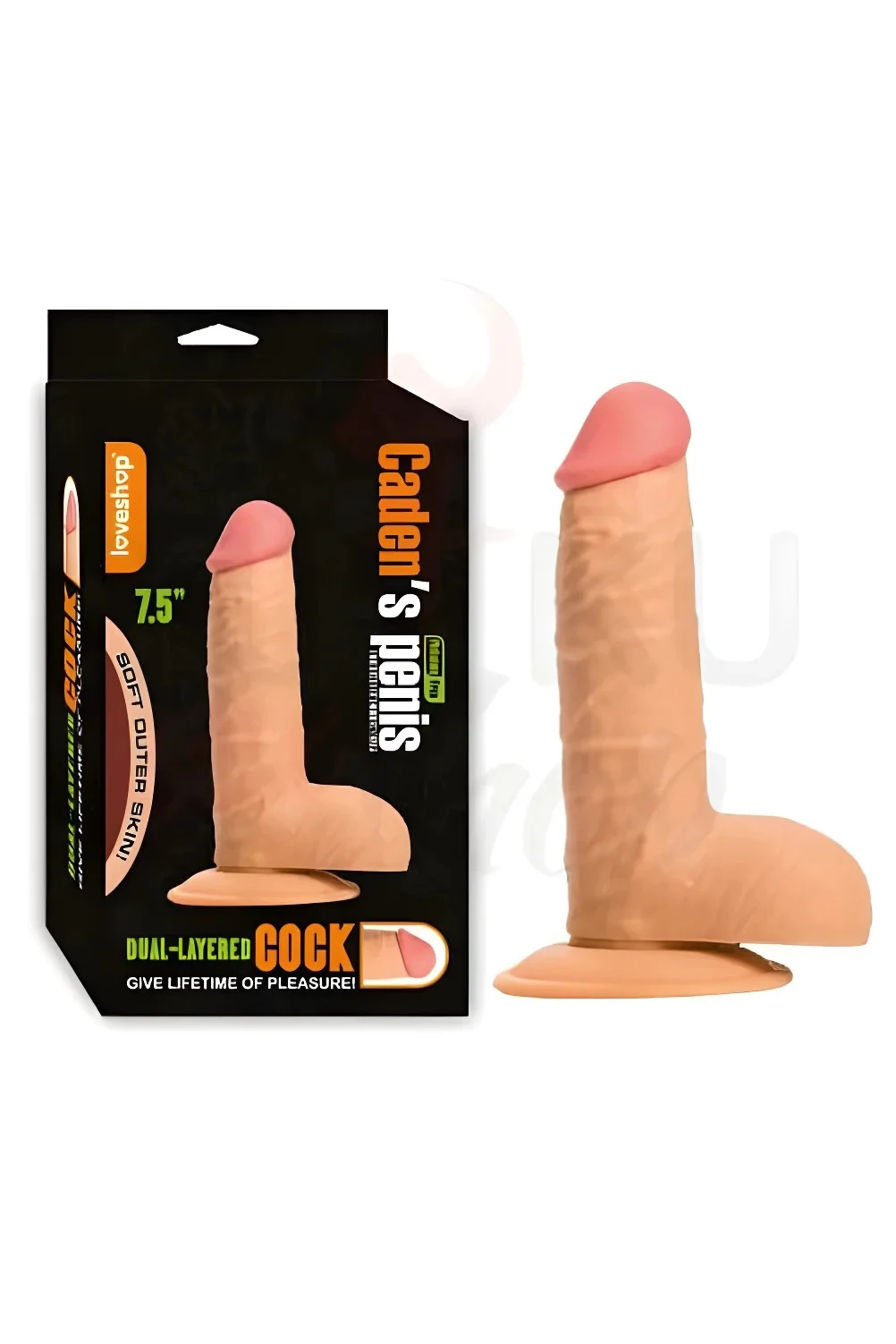 Caden's Realistik Penis - Esnek Yapı Strapon Uyumlu 19 cm