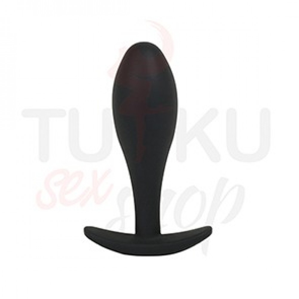 10 cm Siyah Esnek Medikal Silikon Anal Plug
