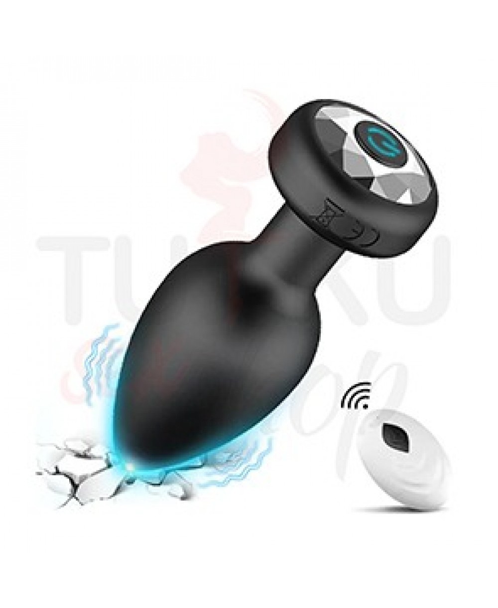 Kablosuz Kumandalı Şarjlı Anal Plug – 10 Modlu Titreşimli Silikon Tıkaç