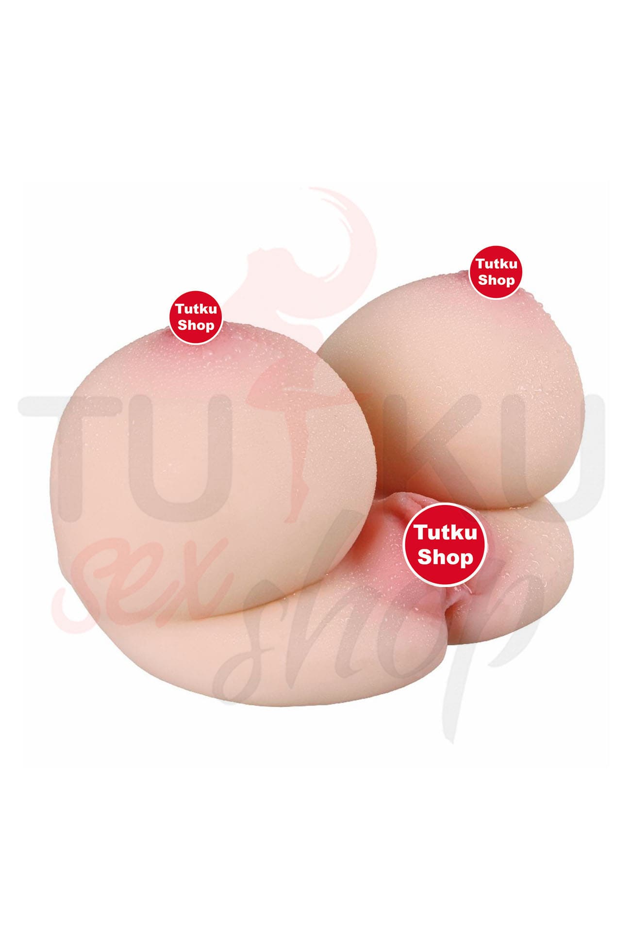 Anal & Vajina Girişli Göğüslü Mastürbatör – Gerçek Et Dokusu 2.3 Kg